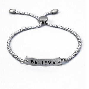 Silver Believe Bracelet