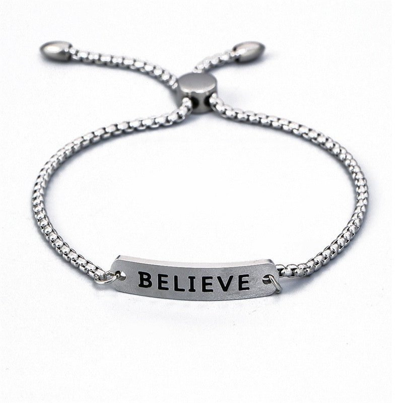Silver Believe Bracelet