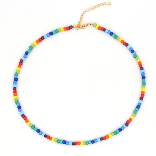 Pride Rice Bead Choker Necklace - Unique Inspirations by Tracy and Anna