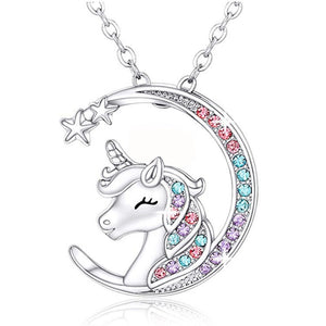 Rainbow Rhinestone Unicorn Necklace - Unique Inspirations by Tracy and Anna