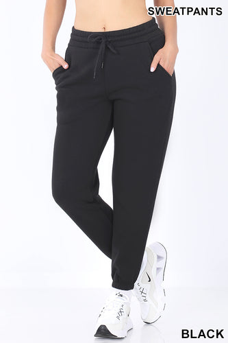 JOGGER SWEATPANTS ELASTIC WAISTBAND - Unique Inspirations by Tracy and Anna