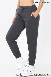 JOGGER SWEATPANTS ELASTIC WAISTBAND - Unique Inspirations by Tracy and Anna