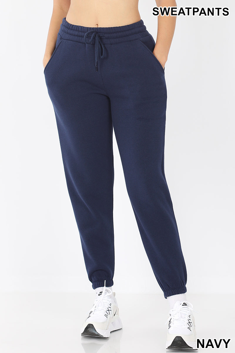 JOGGER SWEATPANTS ELASTIC WAISTBAND - Unique Inspirations by Tracy and Anna