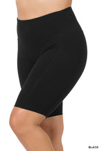 Load image into Gallery viewer, COTTON WAISTBAND BIKER SHORTS WITH POCKETS - Unique Inspirations by Tracy and Anna