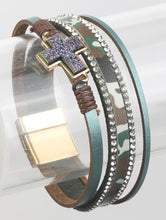 Load image into Gallery viewer, Druzy Cross Magnetic Bracelet - Unique Inspirations by Tracy and Anna