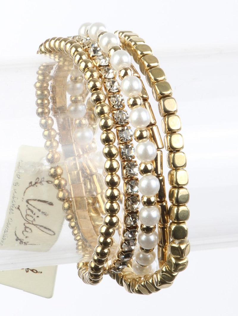 BRACELET / 5PCS STRETCH - Unique Inspirations by Tracy and Anna