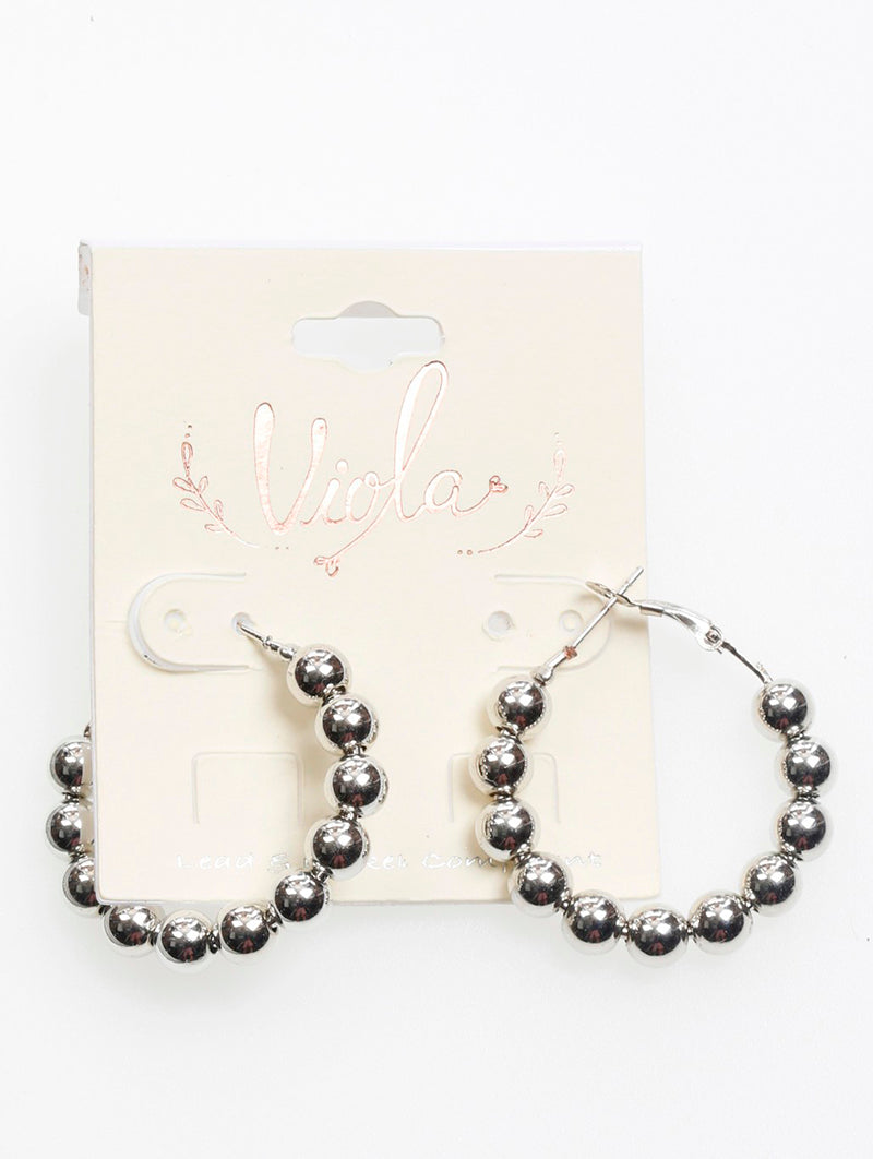 METAL BALL BEADS / HOOP / 1 1/4 INCH DIAMETER - Unique Inspirations by Tracy and Anna
