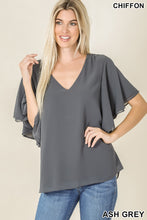 Load image into Gallery viewer, WOVEN DOUBLE LAYER CHIFFON TOP - Unique Inspirations by Tracy and Anna