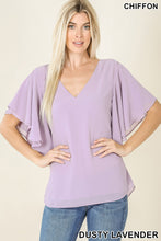 Load image into Gallery viewer, WOVEN DOUBLE LAYER CHIFFON TOP - Unique Inspirations by Tracy and Anna