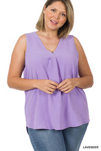 Load image into Gallery viewer, WOVEN AIRFLOW V-NECK SLEEVELESS TOP - Unique Inspirations by Tracy and Anna