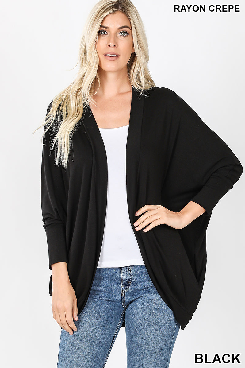 RAYON SPAN CREPE COCOON WRAP CARDIGAN - Unique Inspirations by Tracy and Anna
