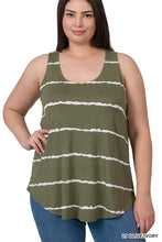 Load image into Gallery viewer, RPT-8159X  STRIPE SLEEVELESS TOP - Unique Inspirations by Tracy and Anna