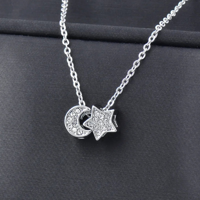Moon & Star Necklace