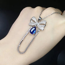 Load image into Gallery viewer, Sweet Water Droplets Bow Knot Necklace