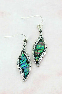 ABALONE SCROLL SICILIA EARRINGS - Unique Inspirations by Tracy and Anna
