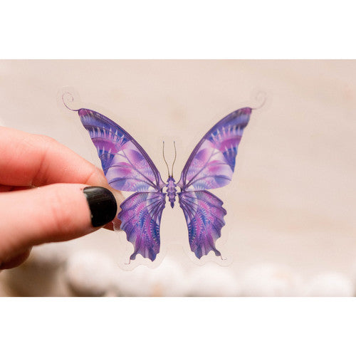 Purple Clear Butterfly - Unique Inspirations by Tracy and Anna