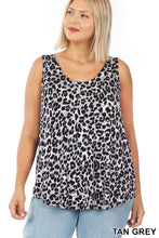 Load image into Gallery viewer, PLUS LEOPARD SLEEVELESS TOP - Unique Inspirations by Tracy and Anna