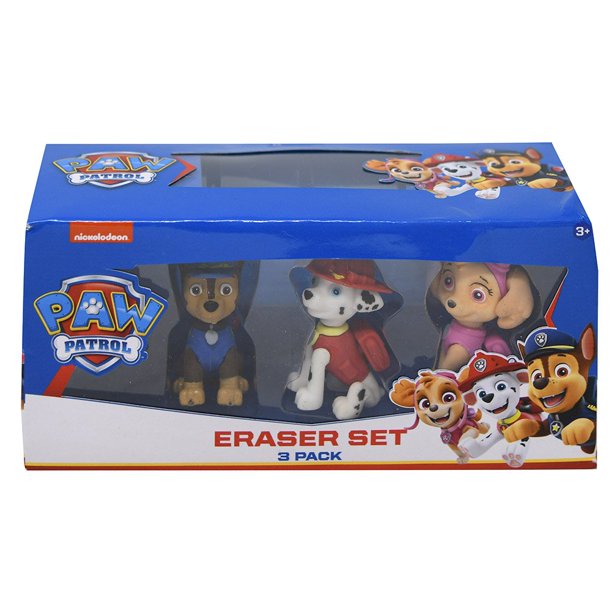 Paw Patrol 3pk Figural Erasers - Unique Inspirations by Tracy and Anna