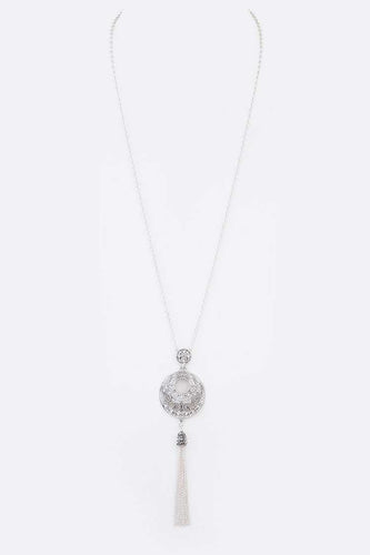 Long Silver Necklace - Unique Inspirations by Tracy and Anna