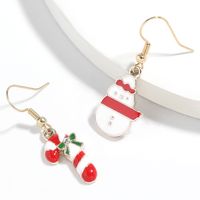 Snowman and Candy Cane Earrings - Unique Inspirations by Tracy and Anna