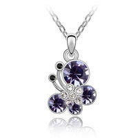 Load image into Gallery viewer, Butterfly Rhinestone Necklace