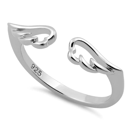 Sterling Silver Angel Wings Ring - Unique Inspirations by Tracy and Anna