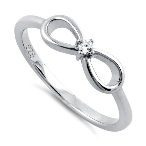 Sterling Silver Infinity CZ Ring - Unique Inspirations by Tracy and Anna