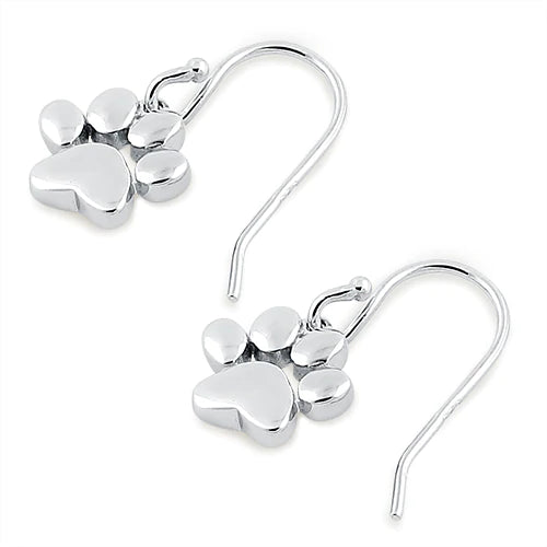 Sterling Silver Paw Earrings - Unique Inspirations by Tracy and Anna